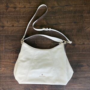 Michael Kors Cream Leather Shoulder Bag